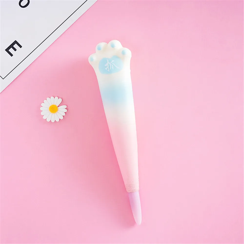 Pressure Relief Squeeze Gel Pen Kawaii Creative Soft Sponge Cat Animal Stationery Gift School Office Supply | Канцтовары для офиса