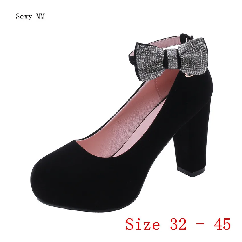 

Office Career Women High Heel Shoes Platform Pumps Woman High Heels Party Wedding Shoes Kitten Heels Small Plus Size 32 - 45