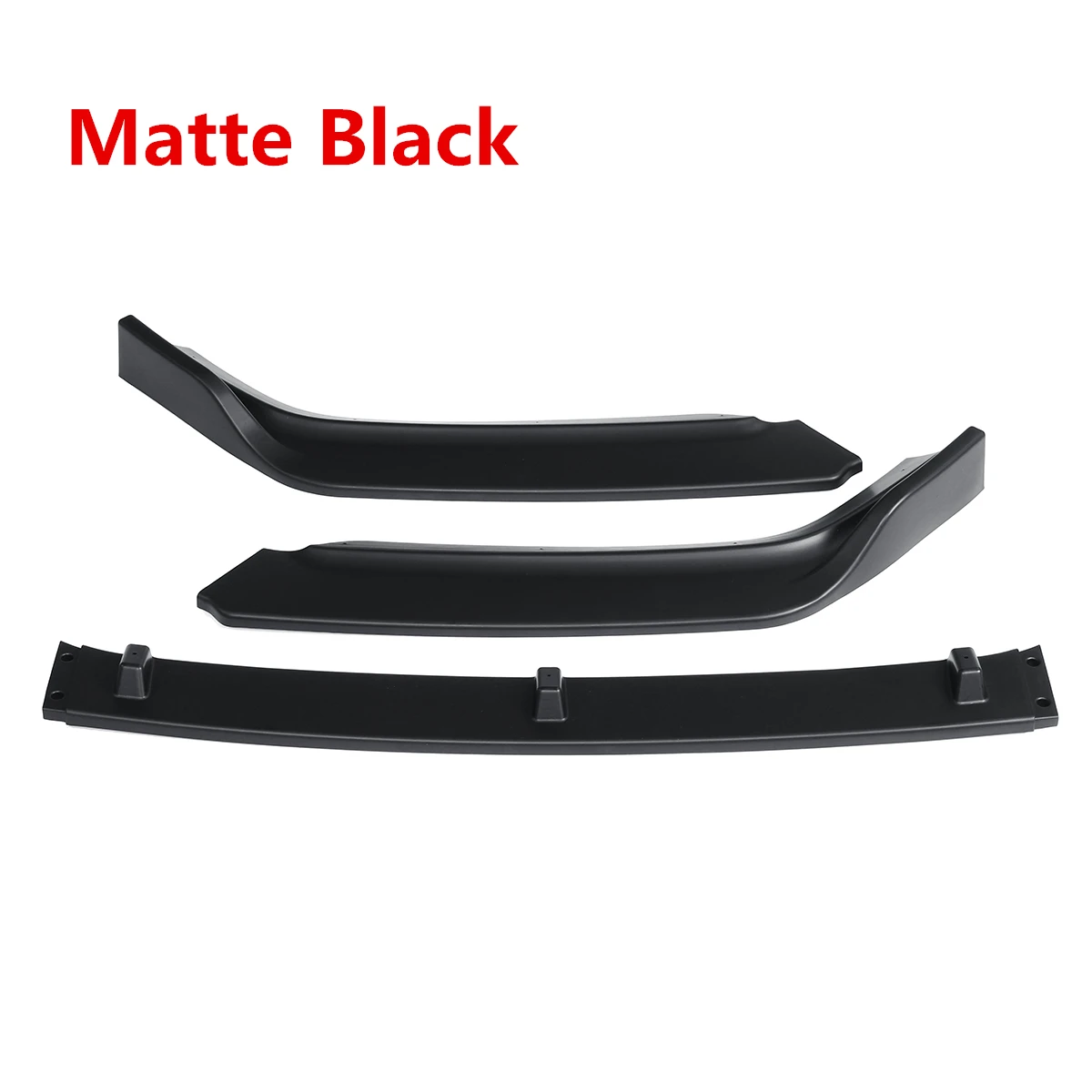 Matte Black Автомобильный передний бампер для губ сплиттерная губа подбородок бампер диффузор спойлер Корпус Комплект защита для VW JETTA MK6.5 - Цвет: Matte Black