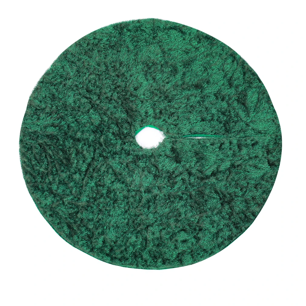 1 PC Green plush Christmas tree skirts fur carpet Christmas decoration for home natal natal tree skirts New Year decorations