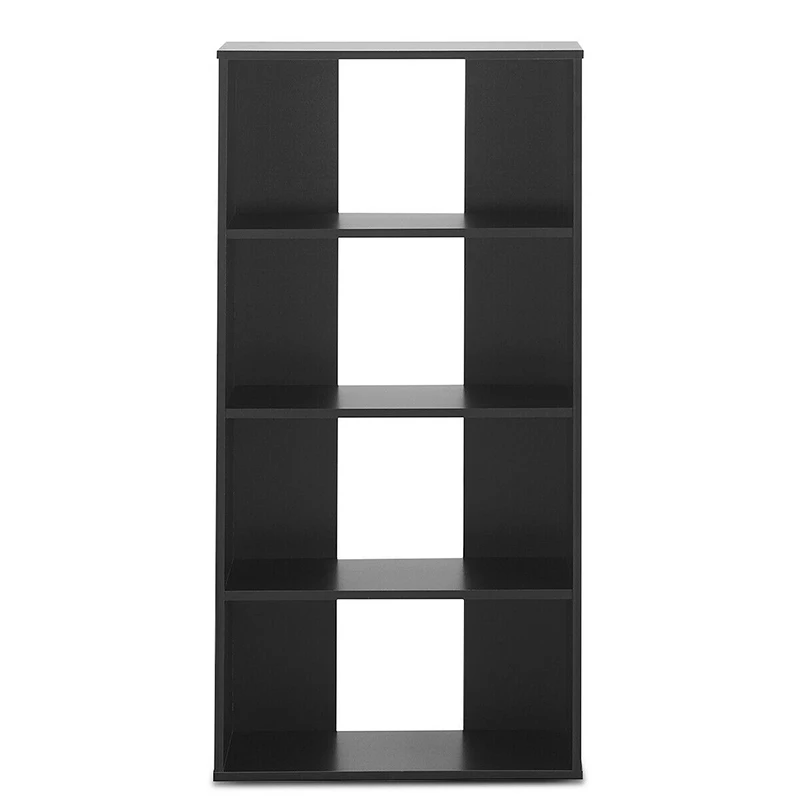 

Modern Style 4-tier Bookcase One Fixed and Three Adjustable Shelves High-quality Engineered Wood Home Office Storage Cabinet