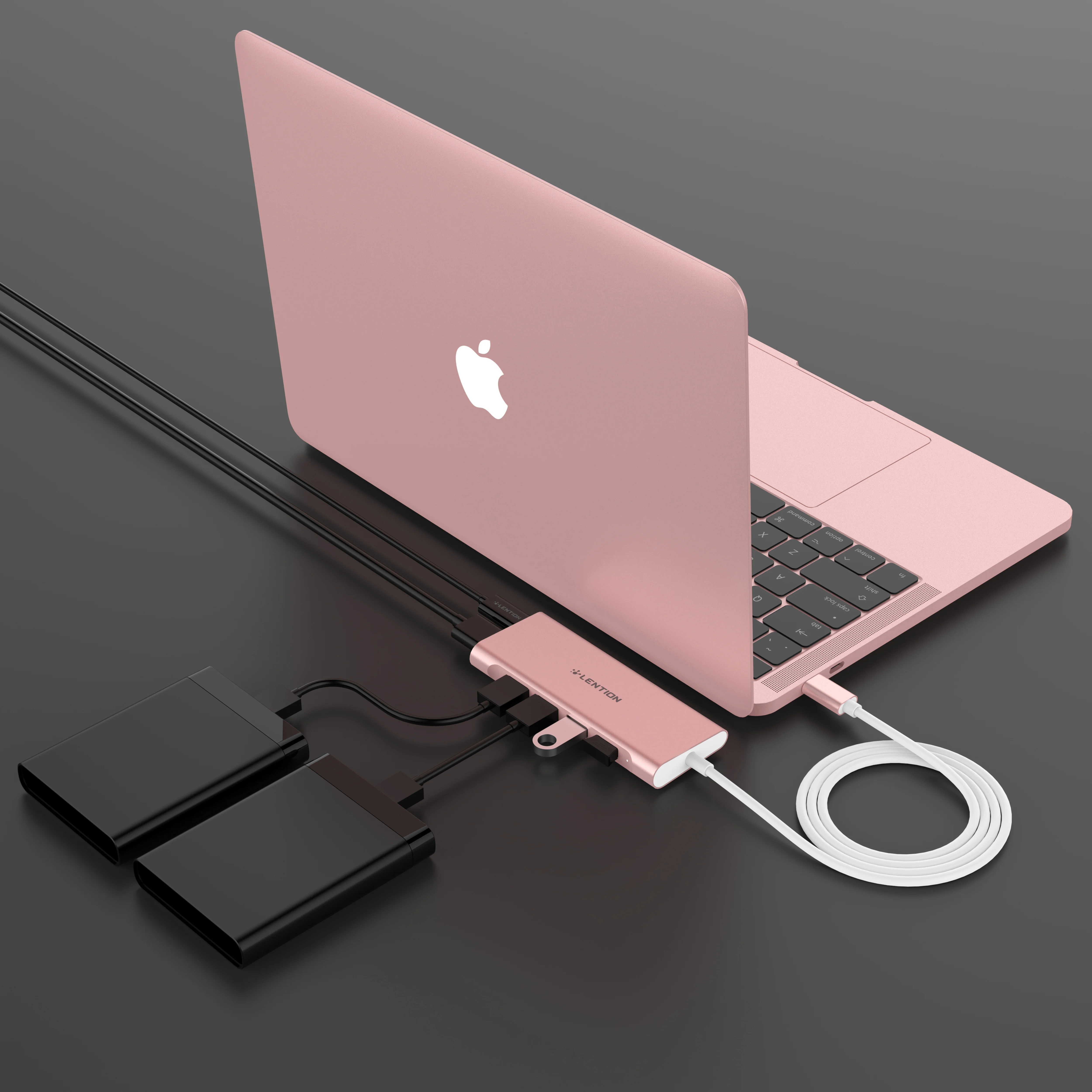 Многопортовый концентратор с длинным кабелем типа c 4K HDMI 4 USB 3 0 зарядный адаптер C