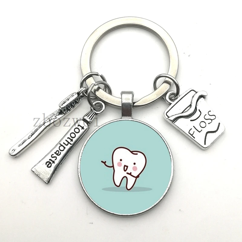 Новинка 2020 брелок из стоматологического стекла для ассистента подарок ухода за