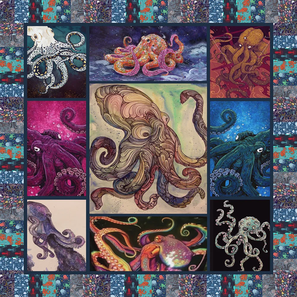 

Cute Cartoon Animals 3D Printing Octopus Giraffe Carpet Floor Mat Door Mat Anti-slip Mat Bedroom Living Room Home Decoration