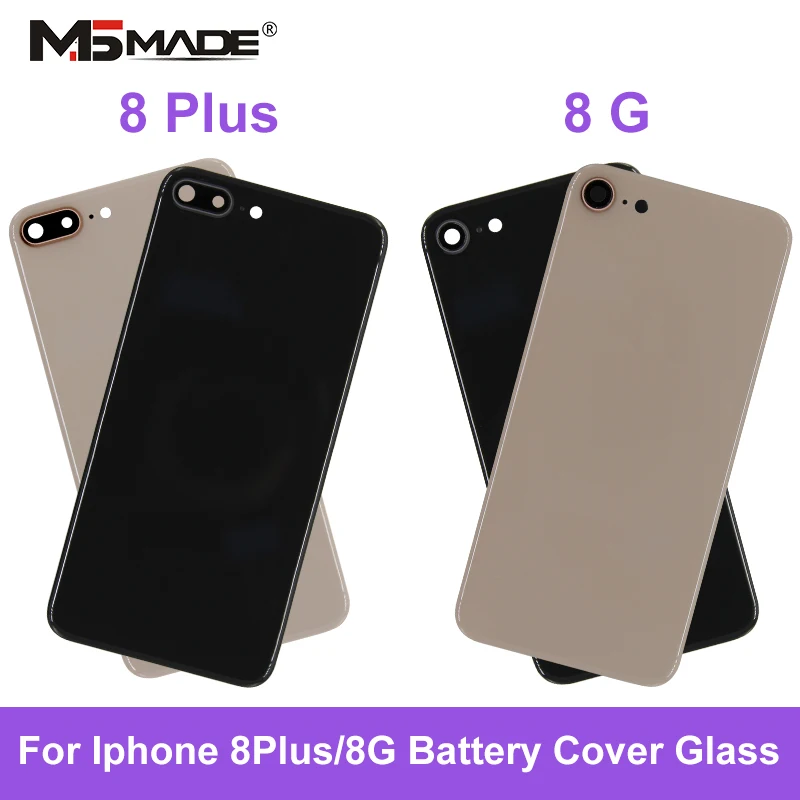 Для iPhone 8 iPhone 8 Plus задняя крышка батарейного отсека задняя Стеклянная Крышка корпуса чехол для ремонта запасная часть чехол для iPhone 8 Plus