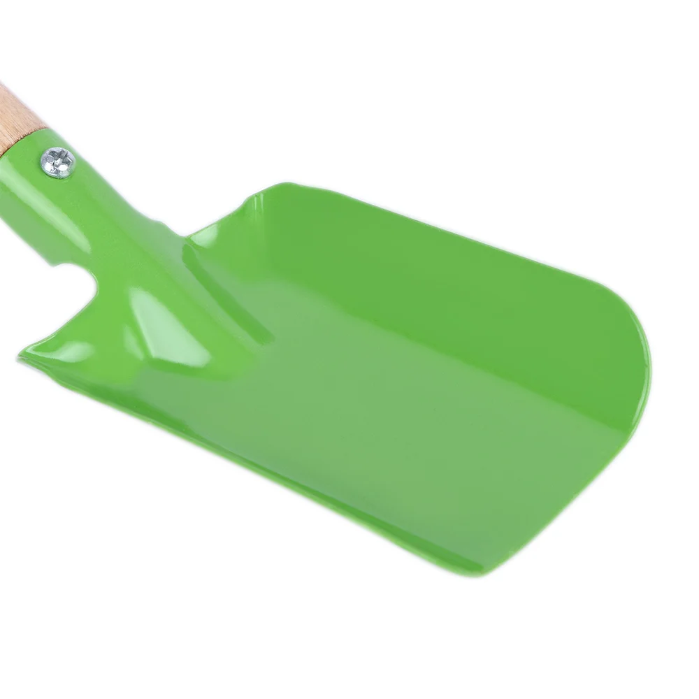 Деревянная ручка мини лопатка зеленые растения аксессуары для