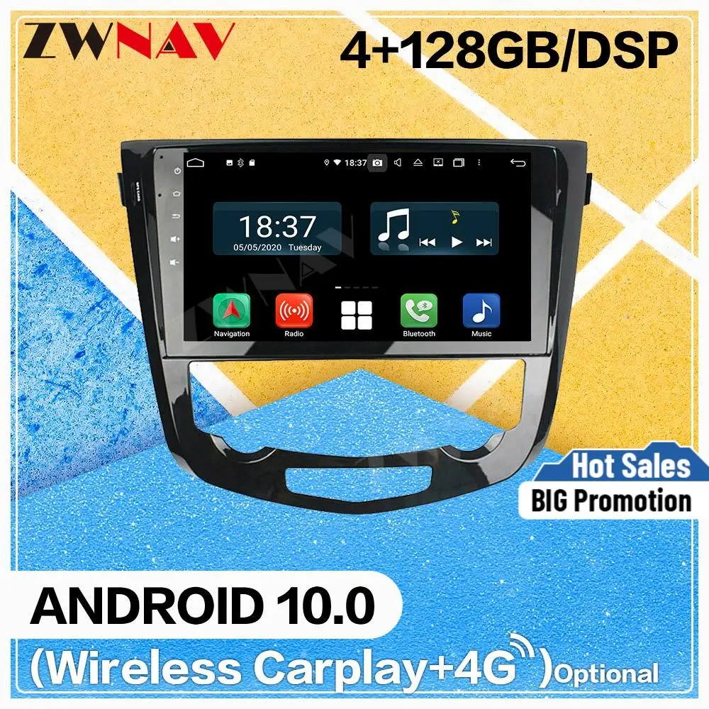 

DVD-плеер Carplay, 128G, Android 10, для Nissan X-TRAIL, Qashqai 2013, 2014, 2015, 2016, 2017, 2018, BT, GPS, Navi, радио, стерео, головное устройство