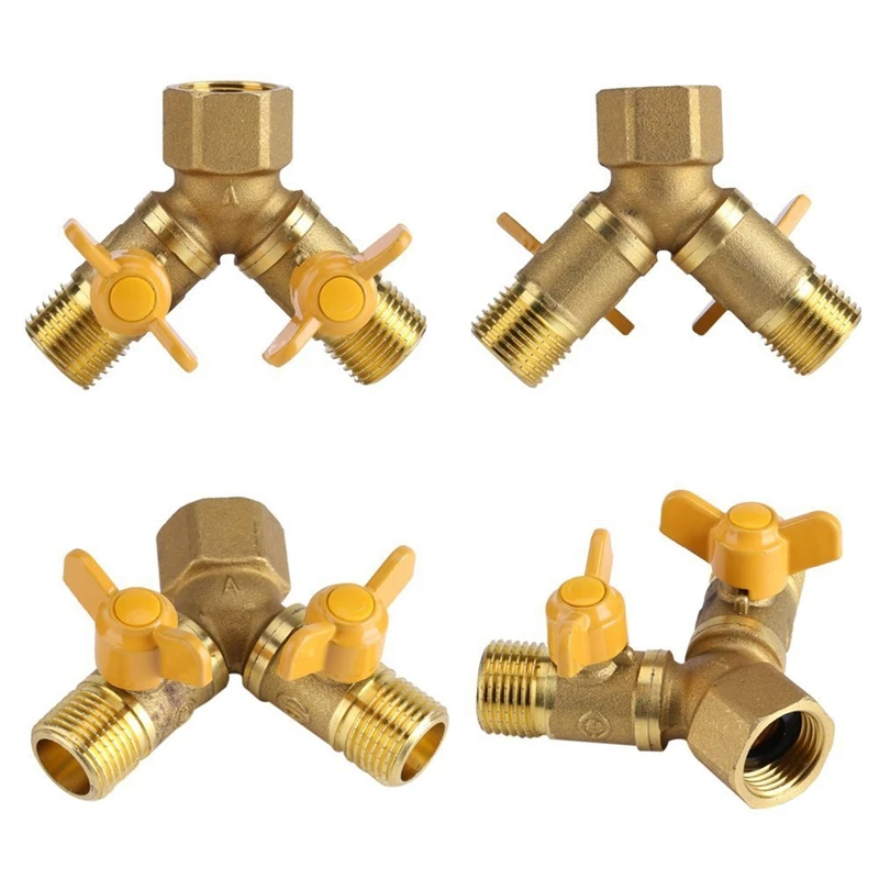 2 Way 1/2 &quotFaucet Adapter Outside Garden Irrigation Tap and Hose Divider | Обустройство дома