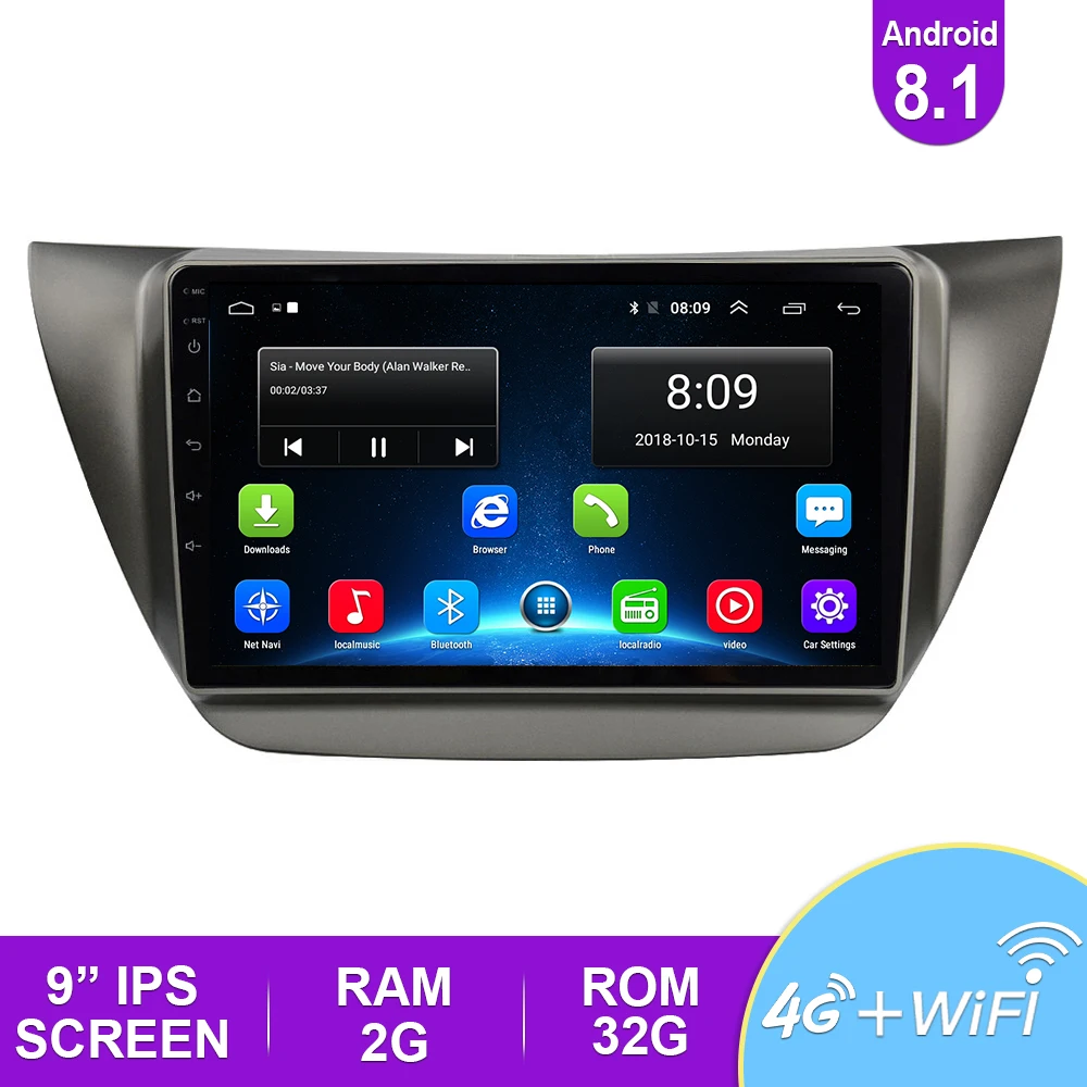 2.5D 9 ''IPS автомобильное радио Android 8 1 авто стерео Мультимедиа для Ford S Max 2007 2008 GPS