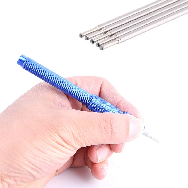 1 шт. держатель ручки для татуировки с 5 ручка кожи сплав маркер Карандаш серфинга