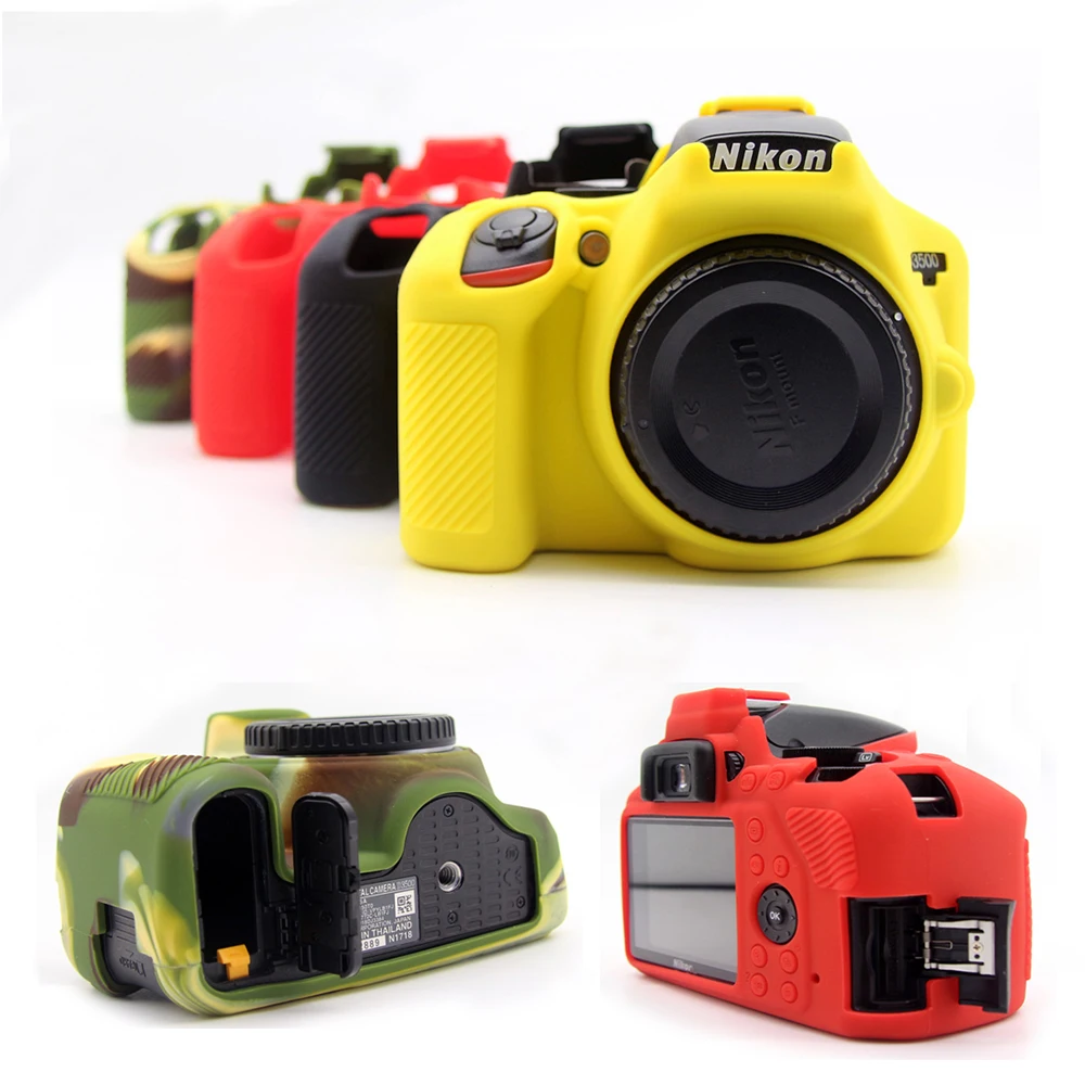 Силиконовый чехол резиновый для камеры Nikon D7500 D7200 D7100 D5500 D5600 D3400 D3500 D5300 DSLR защитный