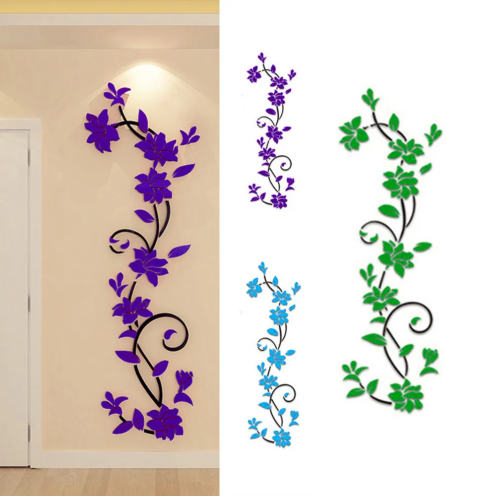 3D акриловые хрустальные настенные наклейки сделай сам для гостиной спальни фона