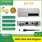 Спутниковый ТВ-приемник GTMEDIA V7 TT, декодер кабеля H.265 HEVC, 10-битный тюнер USB Wi-Fi TDT, ТВ-приставка, склад в ИталииИспании