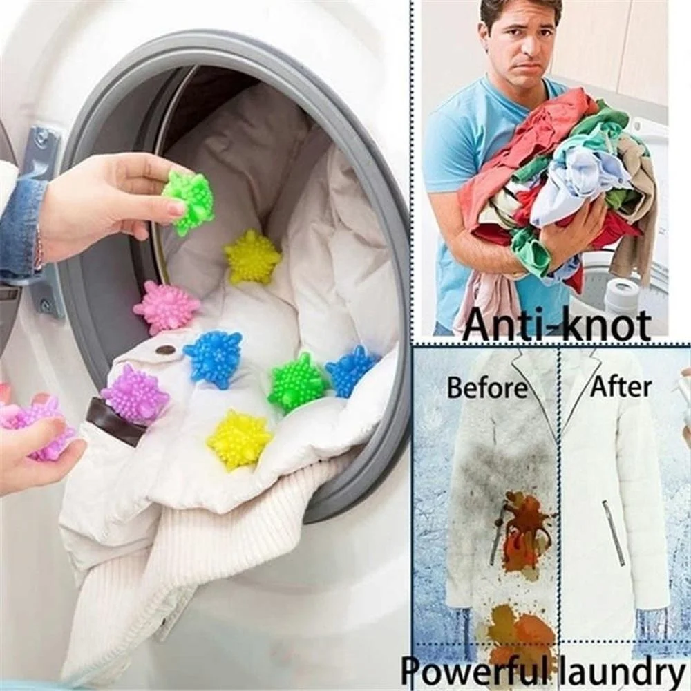

4pcs Cleaning Products For Washing Machine Lint Removers With Clothes Softener Starfish Solid Balls Magic Laundry Wash Ball