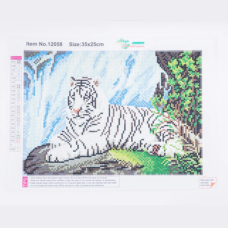 

Белый тигр, алмазная декоративная картина, алмазная живопись, алмазная картина, инкрустированная алмазами, рождественский подарок