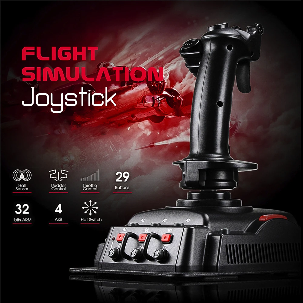 Joystick PC Flight Simulator Controller For PC Gamepad Flight Controller Joystick Gaming Flight Yoke Game Pad Joystick