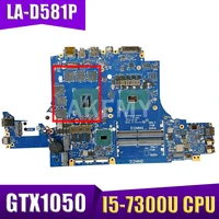 akemy for dell alienware 13 r3 13 3 inch laptop motherboard cn 02r5mc 02r5mc 2r5m bap00 la d581p i5 7300u cpu ddr4 gtx 1050