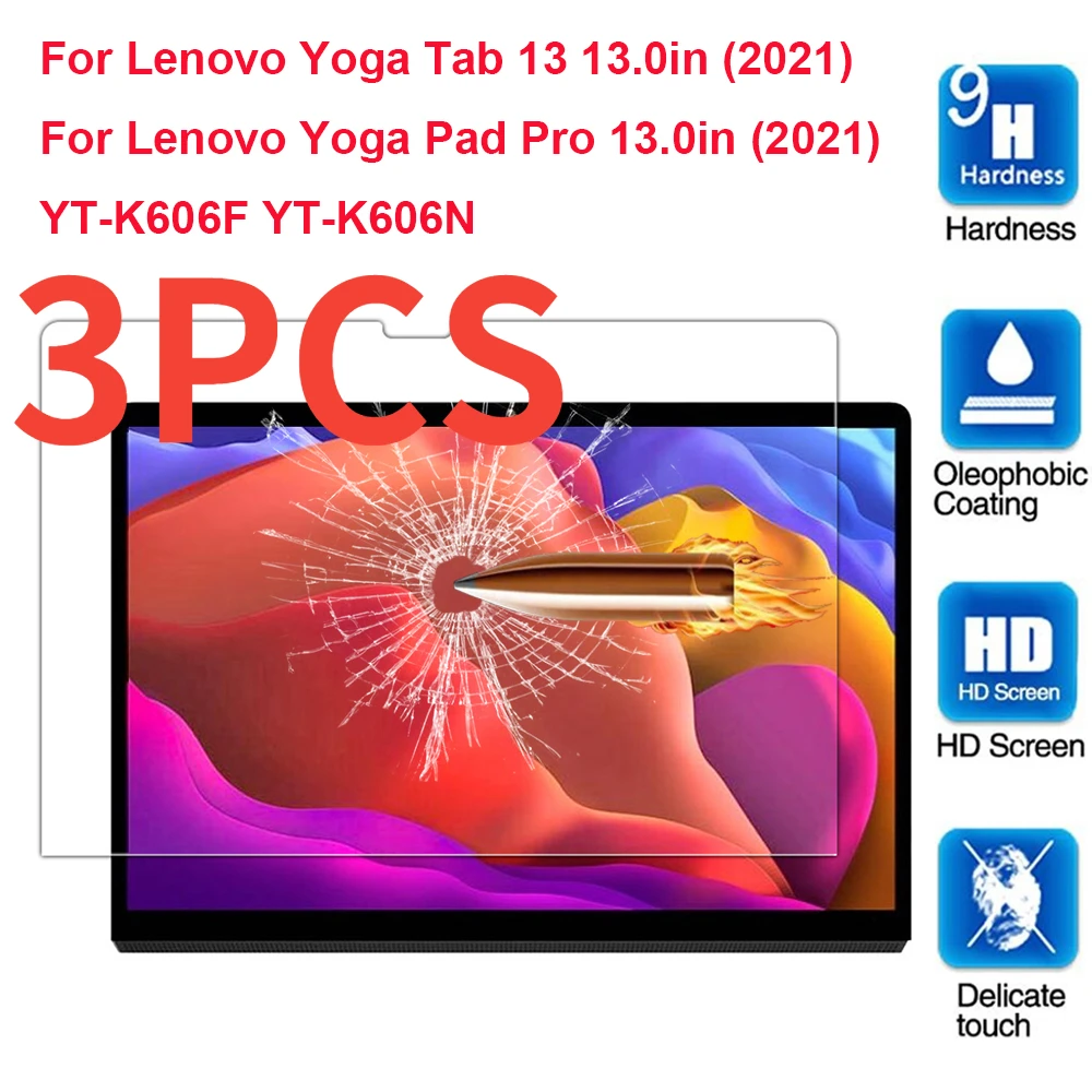 

Закаленное стекло для Lenovo Yoga Pad Pro, 3 шт., диагональ экрана 13 дюймов