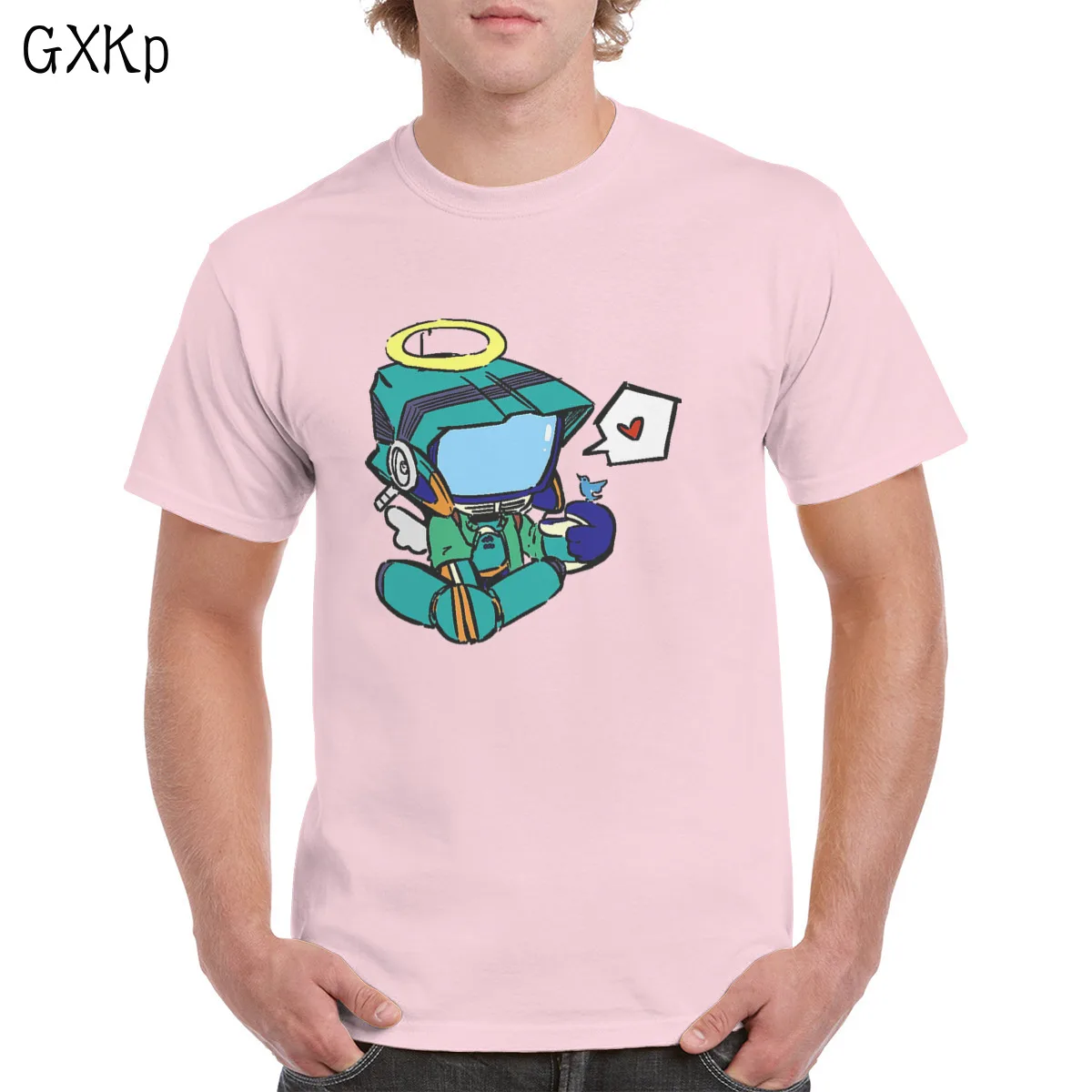 

Robot Canti T-shi Cato Fill Fooly Cooly Anime ic Top Oveized T Fem/Man