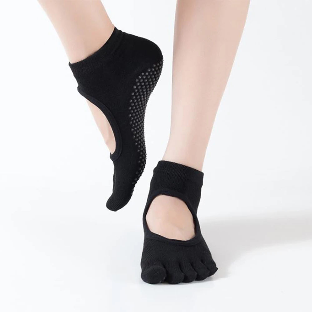 10 пар новинка женские нескользящие носки для йоги спортивные хлопковые пилатеса