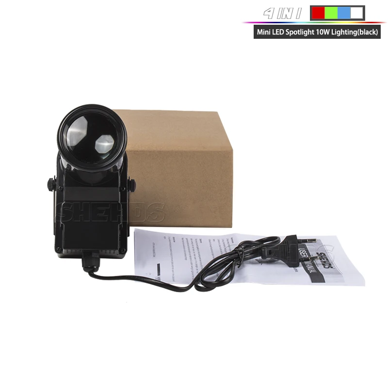 2pcs/lot Mini LED 10W RGBW 4in1 Spot Beam DMX Lights For Disco Ball DJ Family Party Stage Effect Lighting | Лампы и освещение
