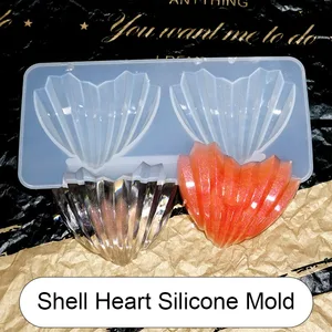 Оболочка, Двойные милые принадлежности для рукоделия, форма для уф смолы, зеркальная форма для мыла, подвески, изготовление ювелирных изделий