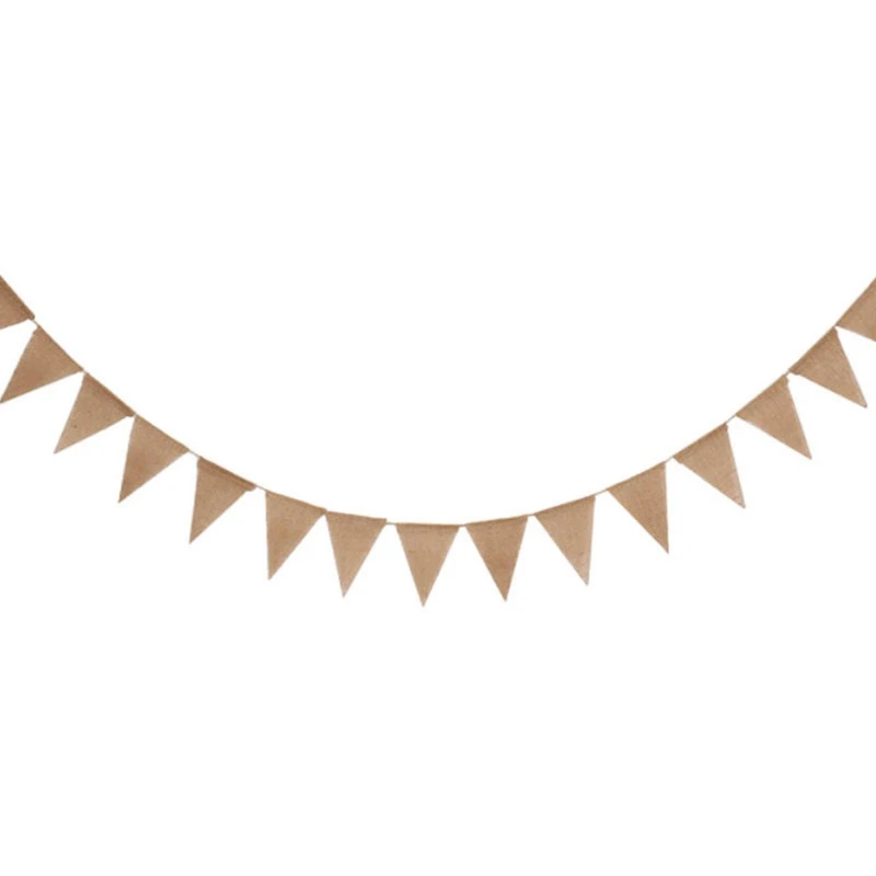 

48 шт. джутовая Мешковина пустой Флаг Вымпел белье фестивальные флаги для рождественской вечеринки дом для вечеринки и свадьбы; Для художест...