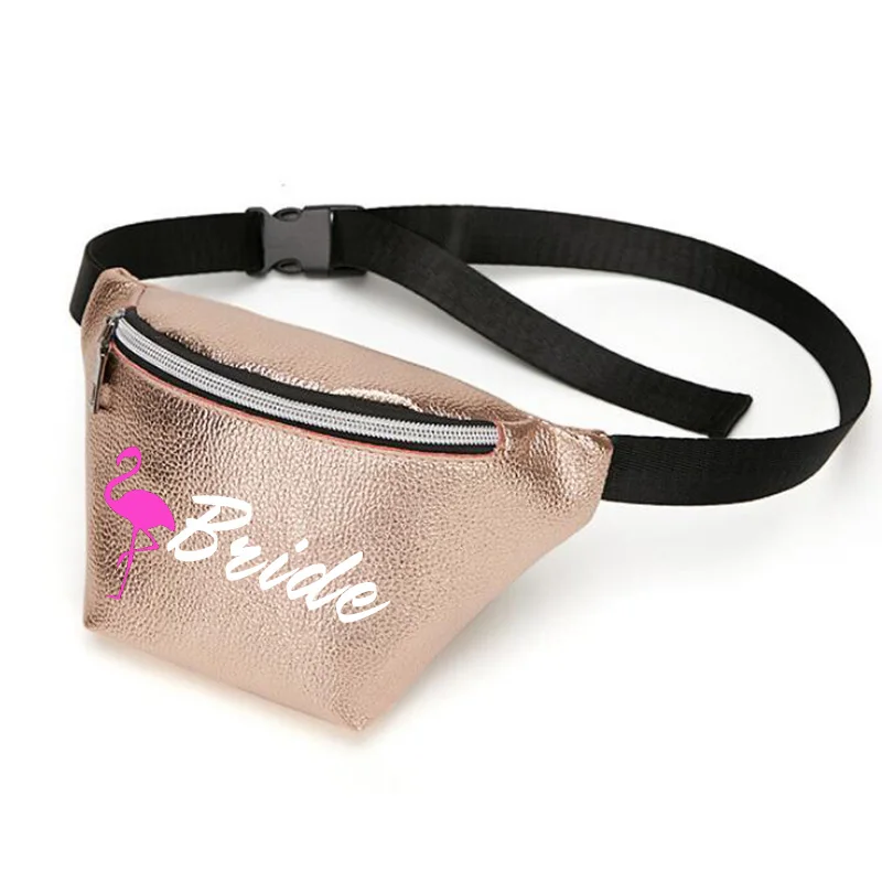 Забавная поясная сумка на заказ-Племя подружки невесты неоновая для девичника