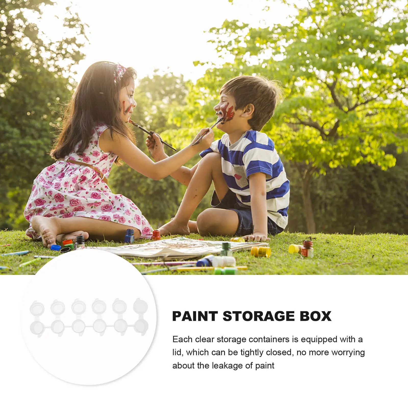 Пустые контейнеры для краски сделай сам 50 шт. 6 в 1 пигментная коробка капсулы