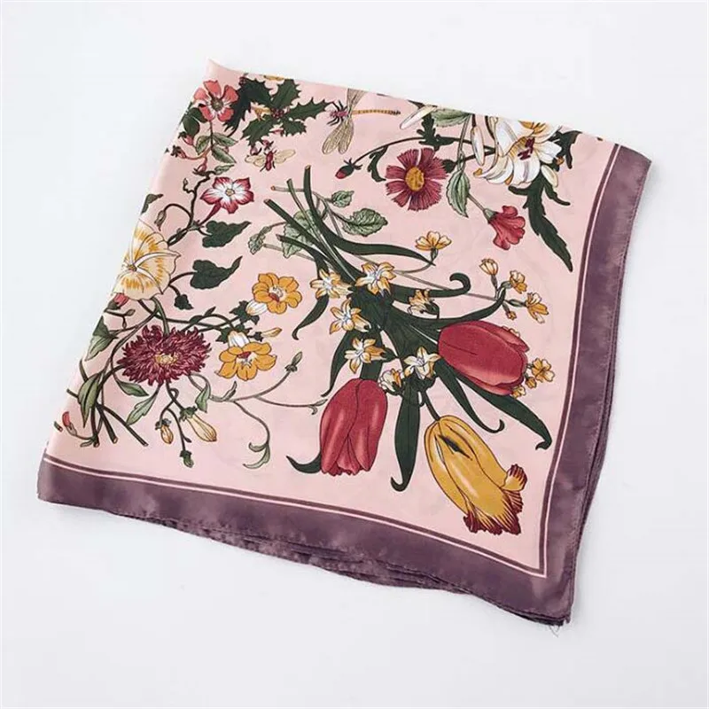 

2020 hijab scarf women bandana silk scarf foulard femme hair scarf Versatile decorate Small scarf occupation popular Silk scarf