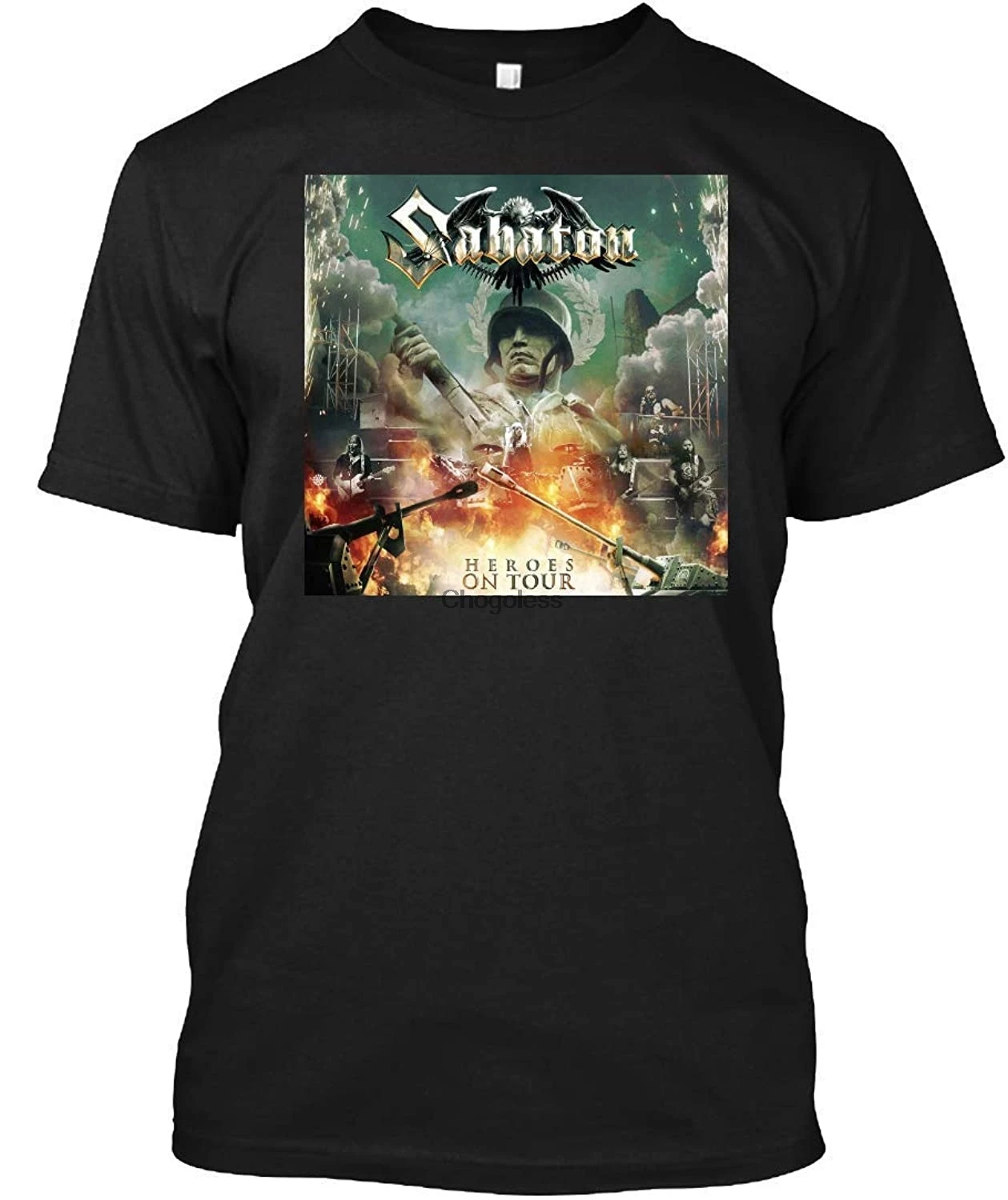 Sabaton Tour 2019 Cancan 2 TeeT Shirt|Мужские футболки| |