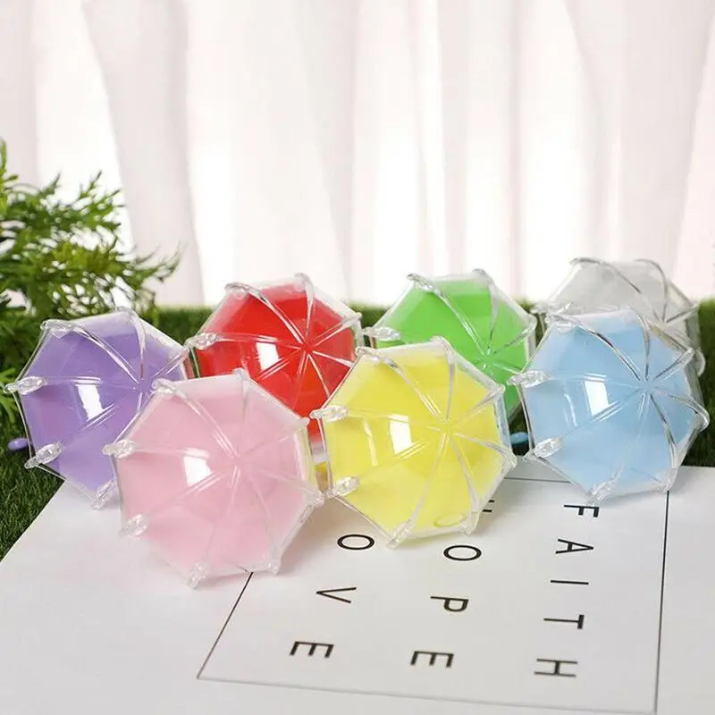 1 шт мини пластиковый зонтик Форма конфетная коробка большая гамма цветов для