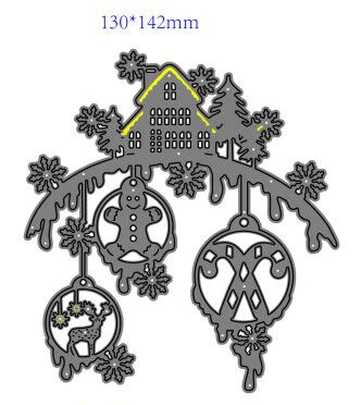 

Christmas Shape Metal Cutting Die DIY For Scrapbooking Decoration Crafts