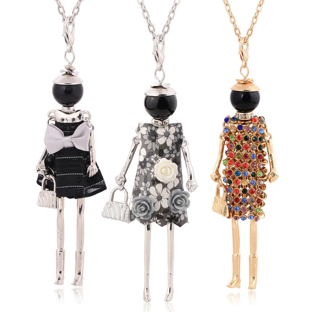 2020 эффектное модное ожерелье с кулоном милое ювелирное изделие длинное для