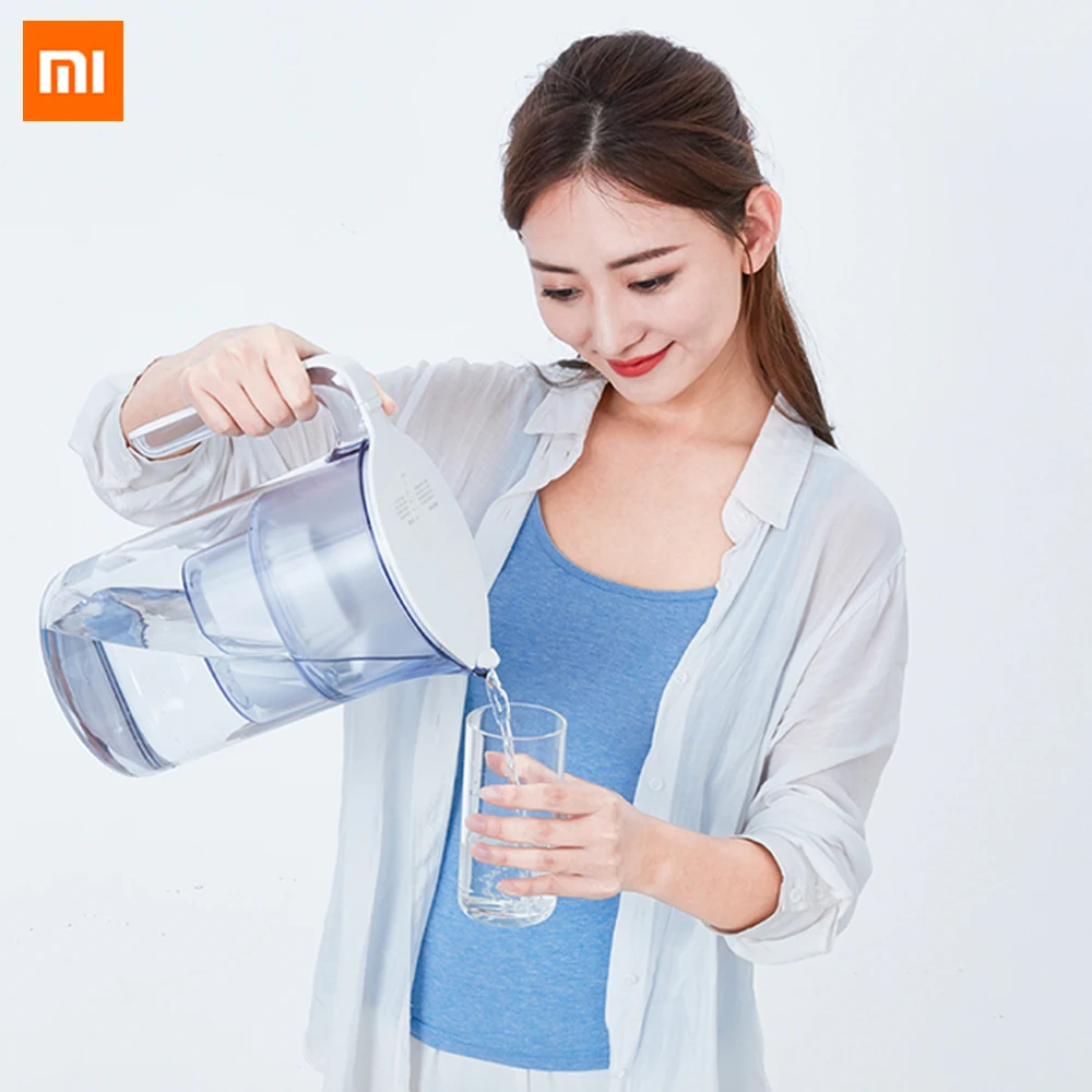 Фильтр чайник Xiaomi Mijia эффективный фильтр для воды без натрия со светодиодной