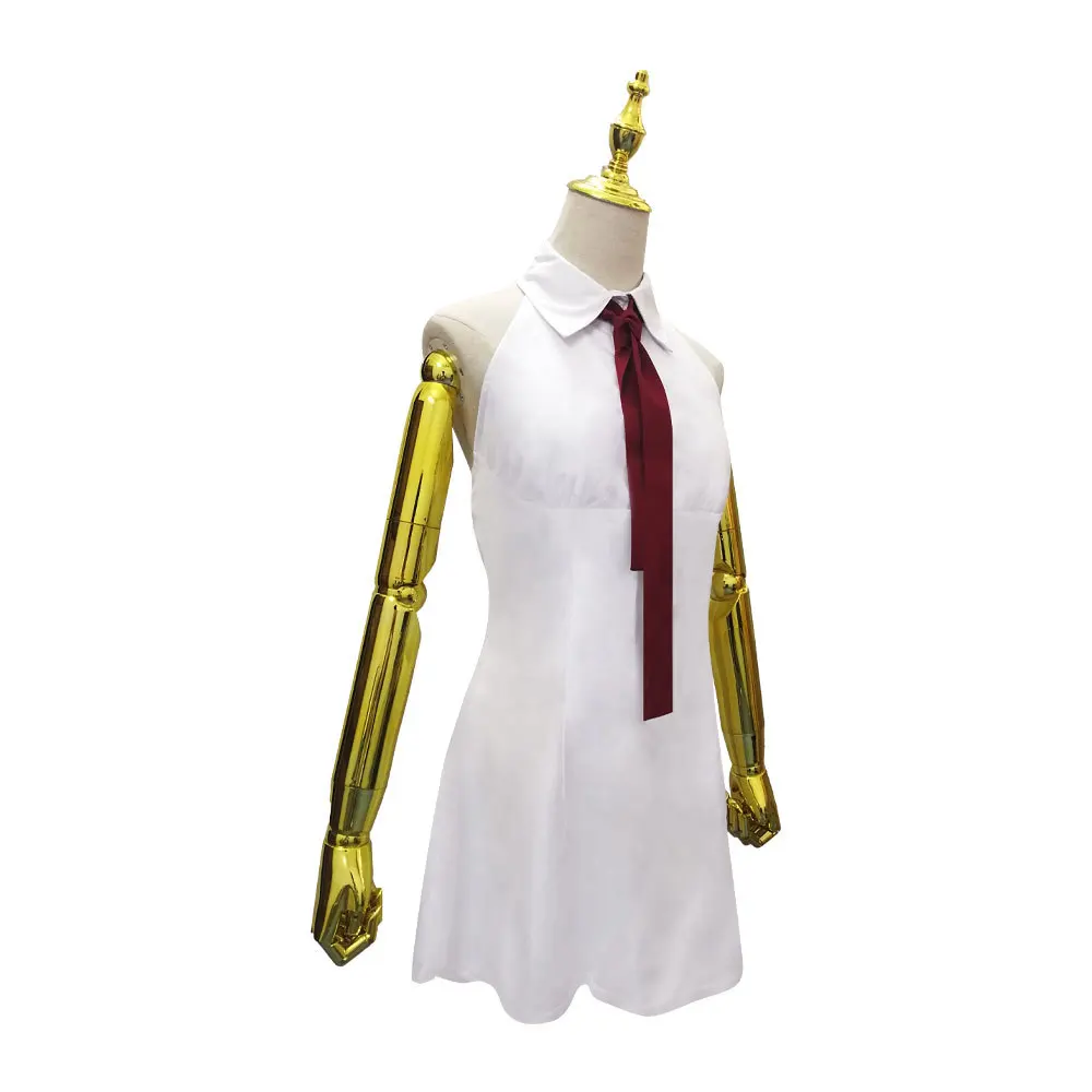 Anime The Seven Deadly Sins Wrath of the Gods Elizabeth Liones Cosplay Costume Women White Sleeveless Dress For Halloween Party |