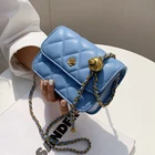 Классические мини сумки через плечо из искусственной кожи для женщин 2021 тренд женские новые модные брендовые дизайнерские сумки с цепочкой