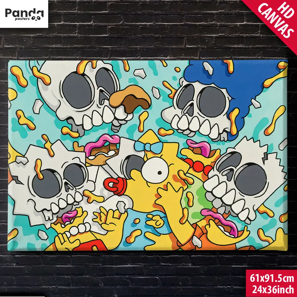 

Matt Gondek Bootleg Pop Poster Canvas Nuclear Family Simpsons Print Wall Picture Canvas Print Painting Modern decoration salon