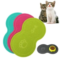 pet feeding mat dog cat eating drinking bowl pad waterproof pet litter mat puppy water food dish tray pvc feed placemat for pet