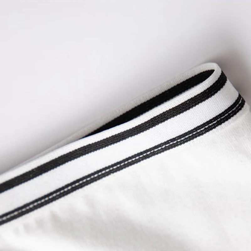 Трусики-брифы с завышенной талией черно-белые | Женская одежда