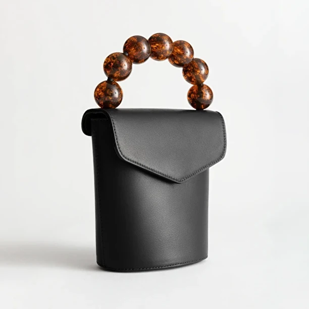 Luxury New Women Autumn And Winter Tide Brand Design Retro Beaded Handbag OL Wild Commuter Messenger Bag Simple Shoulder | Багаж и сумки