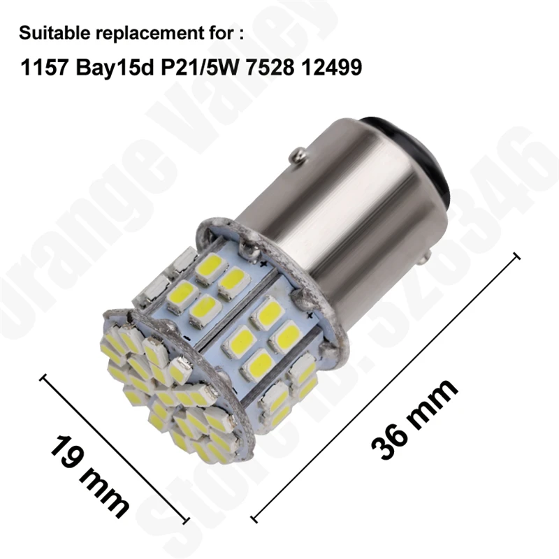 100 шт. Оптовая продажа Детское нижнее белье 1157 50 светодиодный 1156 BA15S BAY15D SMD 1206