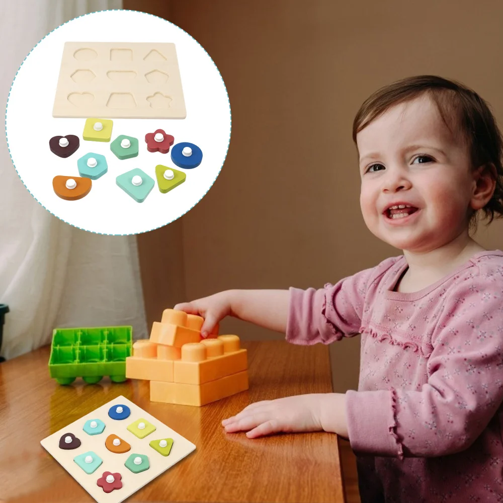 

1 Set Wooden Puzzle Board Wooden Matching Educational for Children