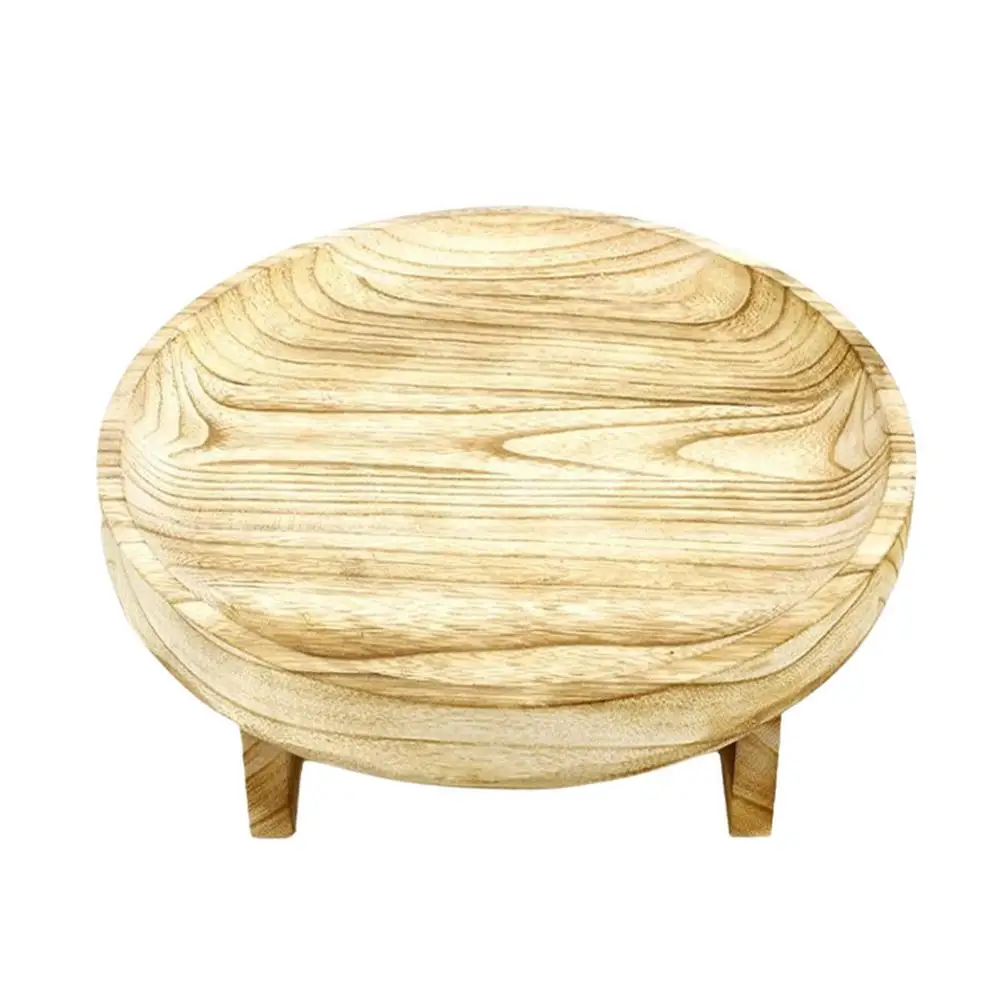 

Wooden Plant Stands Indoor Short Decorative Potted Flower Pots Stool Natural Style Gardening Decoration Accessory 3 Sizes