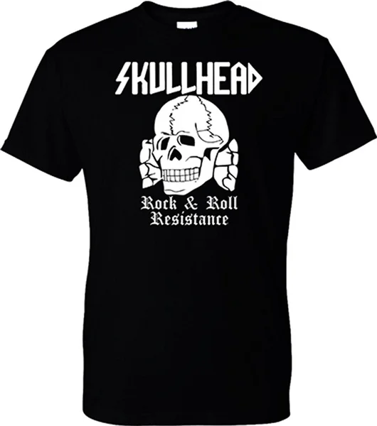 

Rock & Roll Resistance Totenkopf Skull Men Factory Printed T-Shirt
