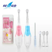 seago kids electric toothbrush sonic suitable for 0 3 year baby safety batteryteeth brush waterproof white led light gift sg513