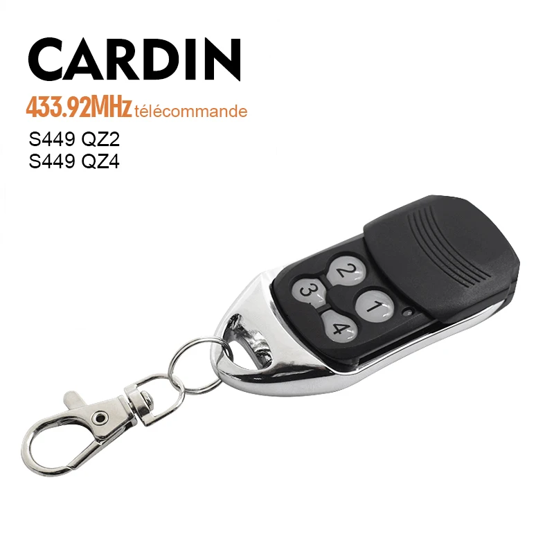 

Cardin S449 QZ2 QZ4 433.92MHz garage door remote control replacement rolling code For Cardin gate door opener