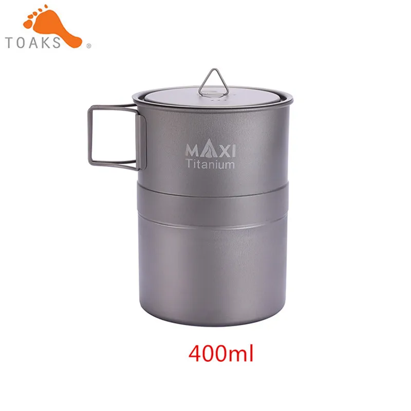 SCM-01 400ML TOAKS MAXI titanium Moka плита эспрессо кофейник Сверхлегкий Открытый Удобный мокко горшок - Цвет: SCM-01 400ML