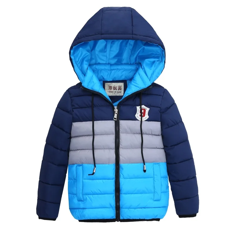 Autumn Winter Fashion Children Boys Coat 2 4 6 8 years Casual Jackets for Boys Hooded Kids Clothing Baby Warm Outerwear Outfit