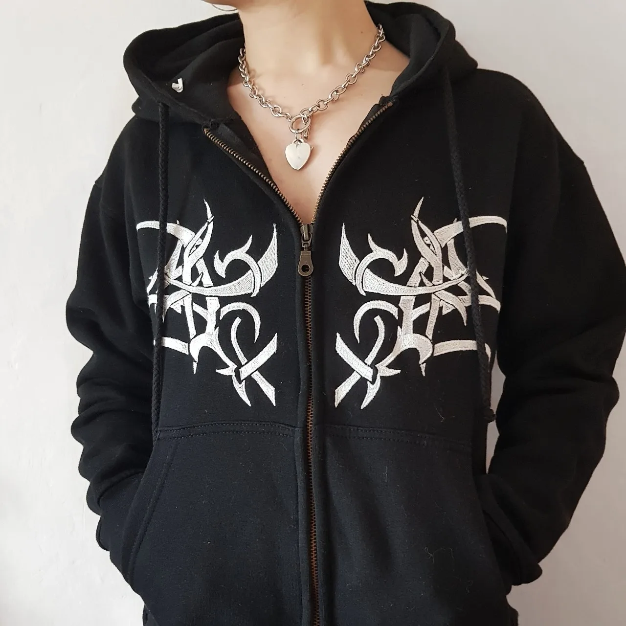 

Autumn Casual Women's Sweatshirt Zip Up Hoodies,2021 New Fashion Long Sleeve Thorn Print Loose Fit Drawstring Cardigan Coat